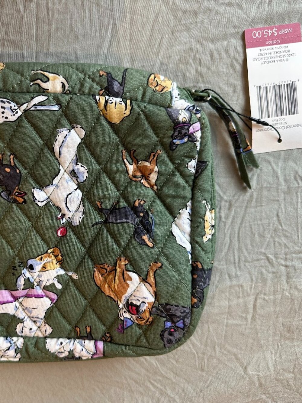 Vera Bradley Essential Cord Organizer - Dog Park - Picture 4 of 5